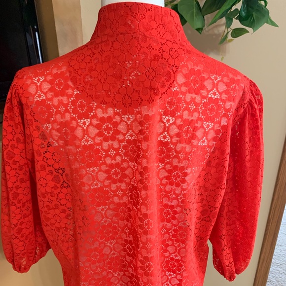 Vintage floral linen shirt - Picture 5 of 6